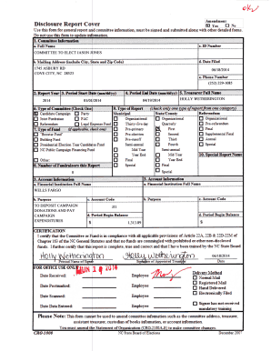North Carolina Disclosure Report