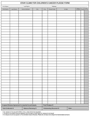 Stair Climb Pledge Form