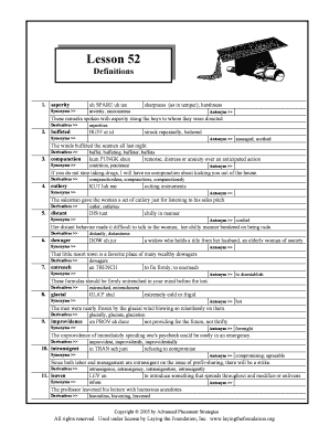 Vocabulary Matching and Sentence Completion Test