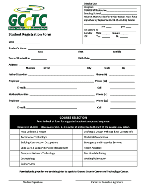 Student Registration Form