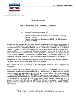 North Carolina Workers Compensation Insurance Plan Application