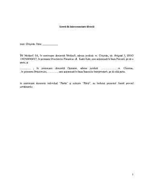 Moldcell Direct Interconnection Agreement