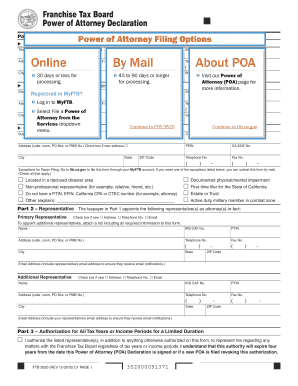 California Power of Attorney Declaration
