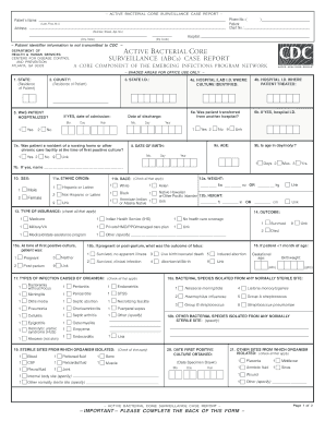 Active Bacterial Core Surveillance Case Report