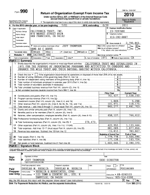 Form 990 Tax Return for Nonprofit Organizations