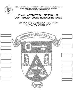 Puerto Rico Employer's Quarterly Return of Income Tax Withheld