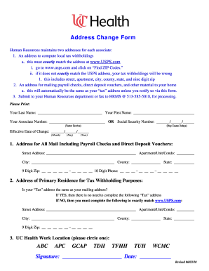 Address Change Form