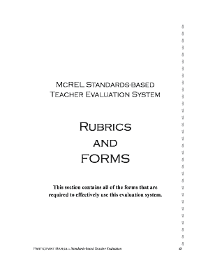 Teacher Evaluation Rubric