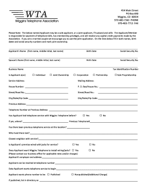 Telecommunications Service Application