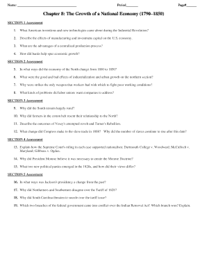 Chapter 8 History Assessment Form
