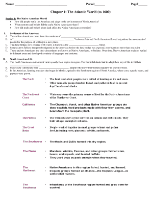 History Worksheet Template
