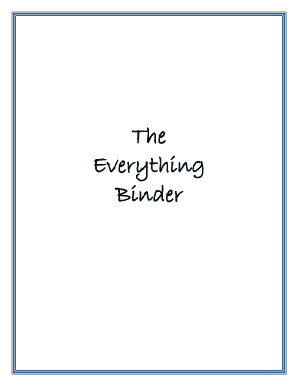 Esquimalt MFRC Everything Binder