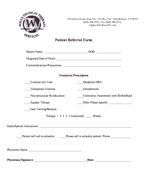 Patient Referral Form