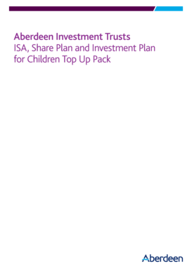 Aberdeen Investment Trusts Top Up Form