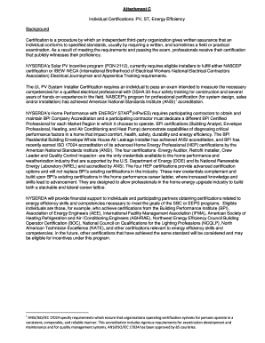 NYSERDA Certification Reimbursement Application