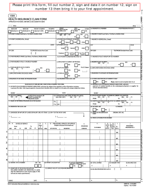 Health Insurance Claim Form