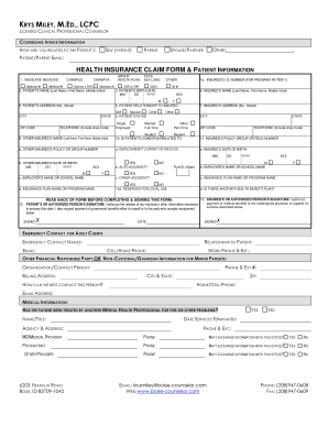 Counseling Intake Information Form