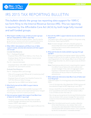 IRS 1095-C Tax Reporting Bulletin