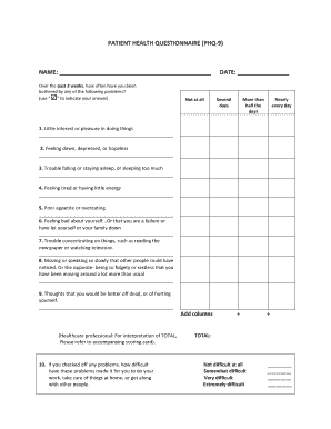Patient Health Questionnaire PHQ-9