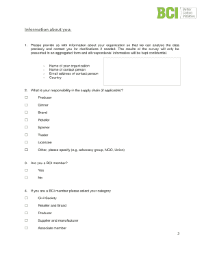 Better Cotton Principles and Criteria Review Form