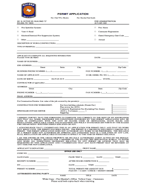Fire Permit Application