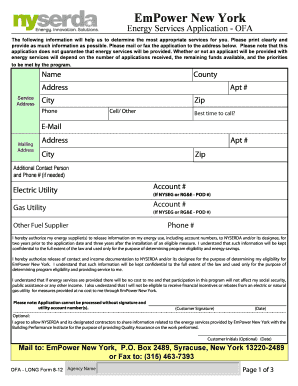 EmPower New York Energy Services Application