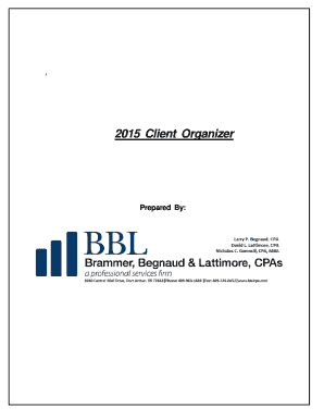 2015 Client Tax Organizer