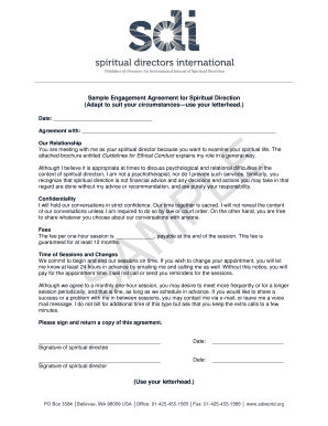 Spiritual Direction Engagement Agreement