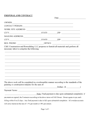 Construction Contract Agreement