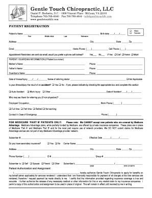 Patient Registration and Informed Consent Form