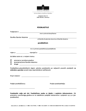 Slovenia Member Authorization Form