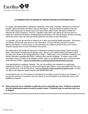 Authorization to Share Protected Health Information