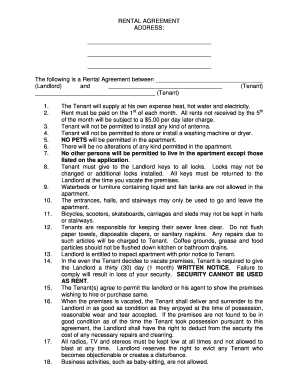 Residential Rental Agreement