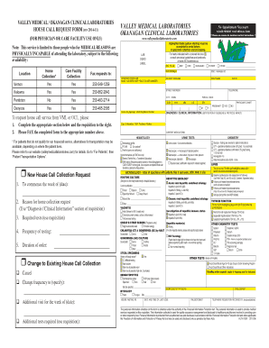 House Call Request Form