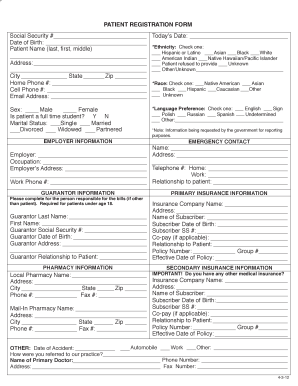 Patient Registration Form