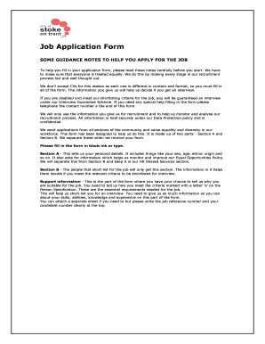 Job Application Form