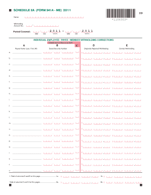 Form 941A Withholding Corrections