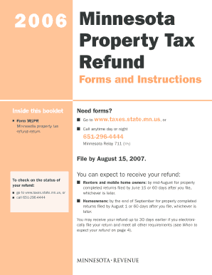 Minnesota Property Tax Refund Form M1PR