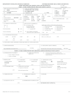 Medicare/Medicaid Certification and Transmittal Form