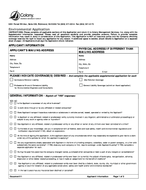 Environmental Application