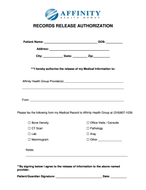 records release authorization