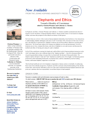 Elephants and Ethics Book Order Form