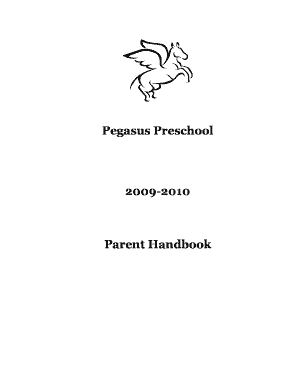 Pegasus Preschool 2009-b2010b Parent Handbook - Comal ISD - comalisd