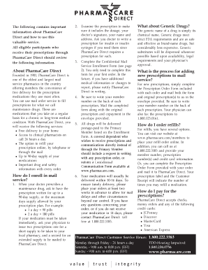 PharmaCare Direct Enrollment Form