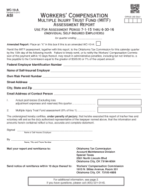 Oklahoma WC-10-A Assessment Report