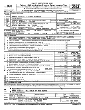 IRS Form 990 2013