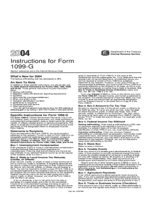 Instructions for Form 1099-G