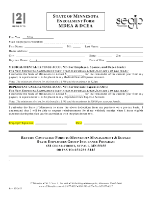 Minnesota State Employee Medical/Dental Enrollment Form