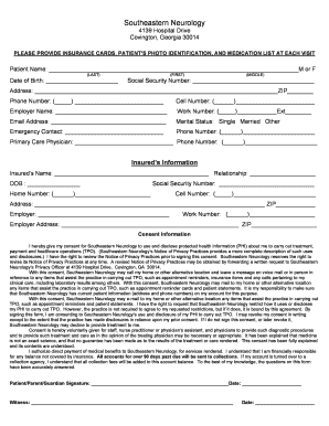 Southeastern Neurology Patient Consent Form