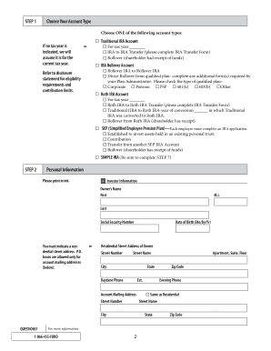 FundX IRA Application Form